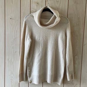 Cream turtleneck sweater